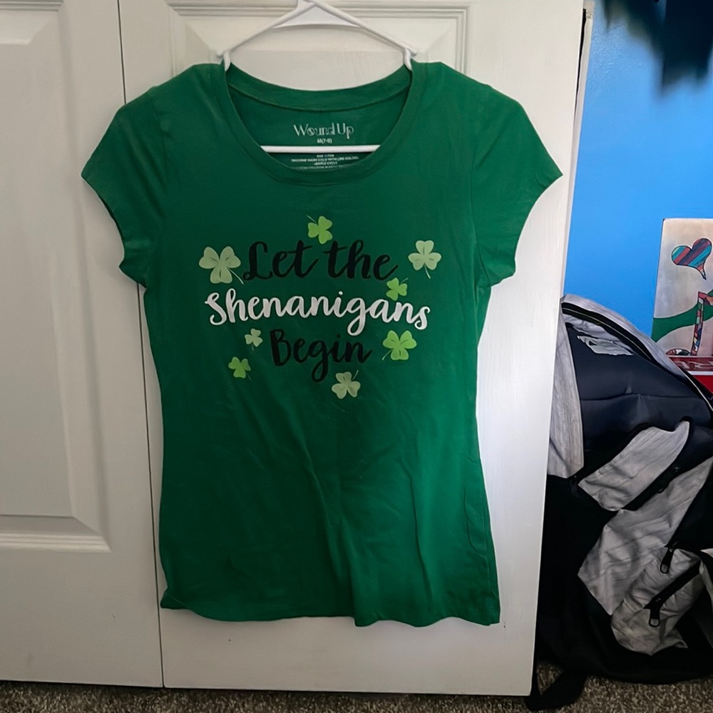 A Saint Patricks shirt, green